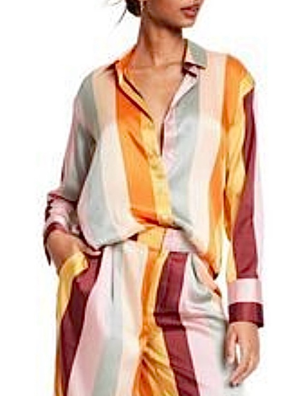 Fe Noel x Target Striped Satin Set